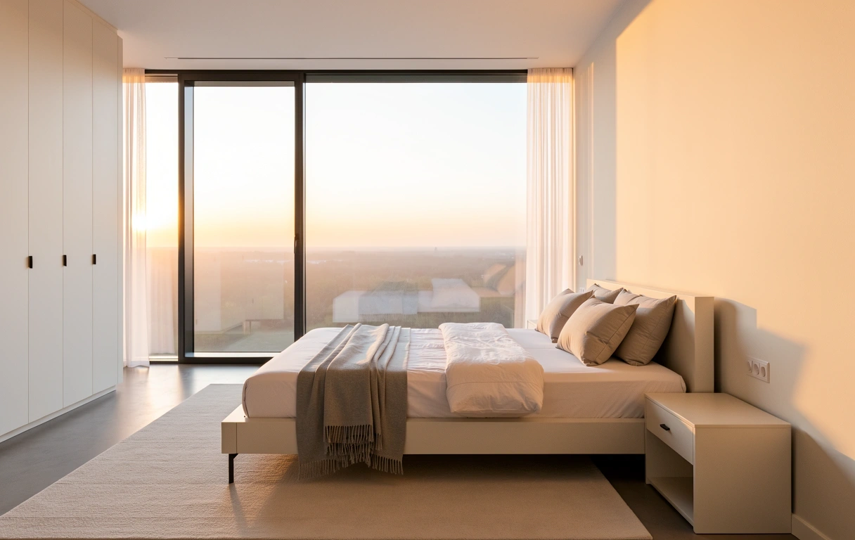 Minimalistický interiér pro spánek